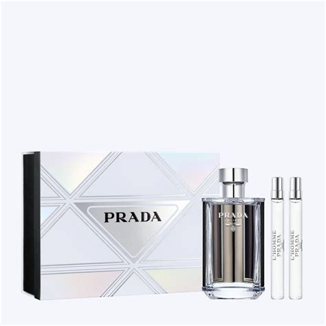 set women's prada perfume|prada l'homme gift set.